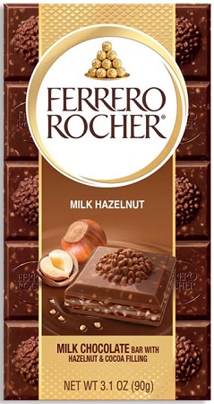 FERRERO ROCHER TABLET MILK CHOC. 3.1oz**AVAILABLE BY SPECIAL ORDER AND EMAIL ONLY, ALLOW 14 DAYS LEADTIME**