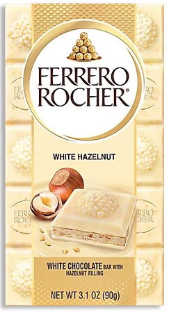 FERRERO ROCHER TABLET WHITE CHOC. 3.1oz**AVAILABLE BY SPECIAL ORDER AND EMAIL ONLY, ALLOW 14 DAYS LEADTIME**
