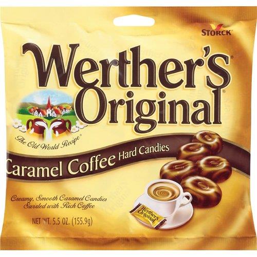 WERTHERS COFFEE 5.5OZ PEG BAG**AVAILABLE BY SPECIAL ORDER AND EMAIL ONLY, ALLOW 30 DAYS LEADTIME