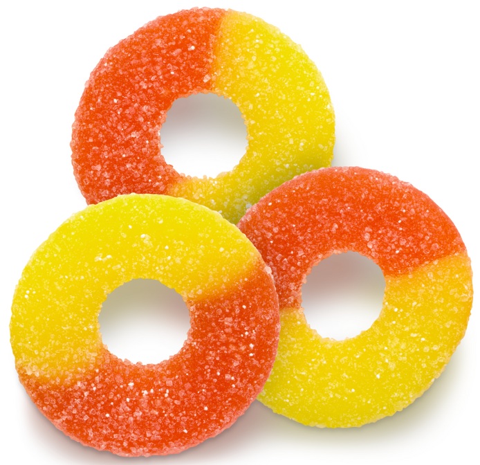 ALBANESE BULK GUMMI PEACH RINGS (4.5LBS)**AVAILABLE BY SPECIAL ORDER AND EMAIL ONLY, ALLOW 14 DAYS LEADTIME**