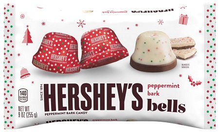 HERSHEY'S PEPPERMINT BARK BELLS 9OZ**LIMITED EDITION - PREBOOK  BY AUGUST**
