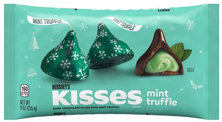 HERSHEY'S KISSES MINT TRUFFLE 9OZ**LIMITED EDITION AVAILABLE 8/22/2025 - PREBOOK NOW - BY SPECIAL ORDER ONLY**