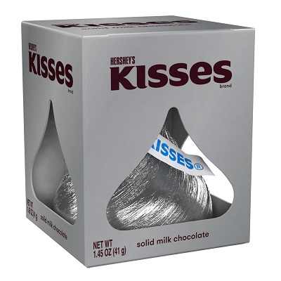 HERSHEY'S KISS SOLID MILK CHOC. 1.45OZ 4/6CT**LIMITED EDITION - PREBOOK  BY AUGUST**