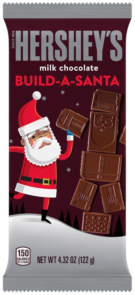 HERSHEY'S MILK CHOC. BUILD A SANTA 4.32OZ 12CT**LIMITED EDITION - PREBOOK  BY AUGUST**