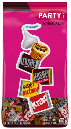 HERSHEY'S MINIS ASST. PARTY PACK 9/35OZ**AVAILABLE BY SPECIAL ORDER AND EMAIL ONLY, ALLOW 21 DAYS LEADTIME**