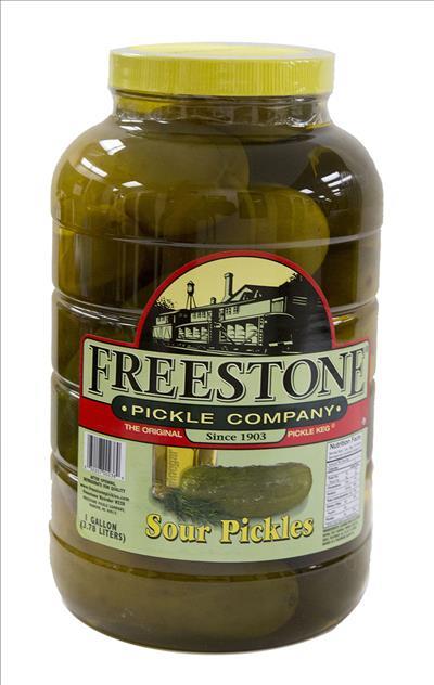 FREESTONE PICKLES 1 GAL. SOUR(10-14CT)