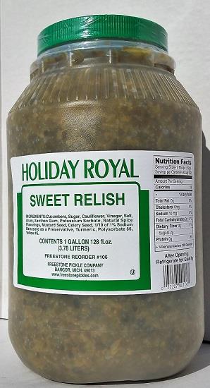 FREESTONE SWEET RELISH 1GAL