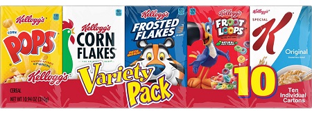 KELLOGG'S CEREAL VARIETY PACK**AVAILABLE BY SPECIAL ORDER AND EMAIL ONLY, ALLOW 21 DAYS LEADTIME**