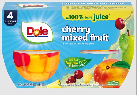 DOLE CHERRY MIXED FRUIT JUICE (4OZ)