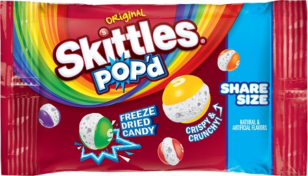 SKITTLES POP'D ORIGINAL FREEZE DRIED POUCH 1.78OZ