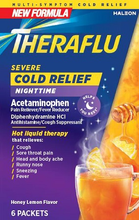 THERAFLU NIGHTTIME SEVERE COLD&COUGH 6CT