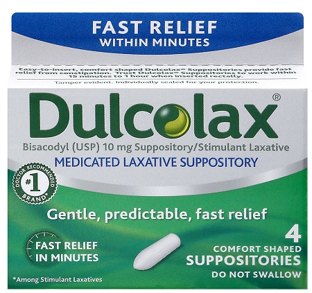 DULCOLAX SUPPOSITORIES 10MG**AVAILABLE BY SPECIAL ORDER ONLY, ALLOW 21 DAYS LEADTIME**