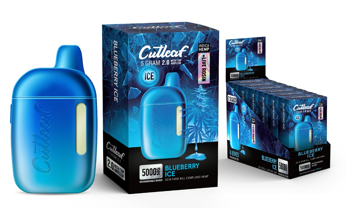 CUTLEAF 5 GRAM 2.0 ICE- BLUEBERRY ICE