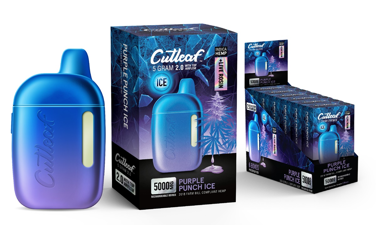 CUTLEAF 5 GRAM 2.0 ICE- PURPLE PUNCH
