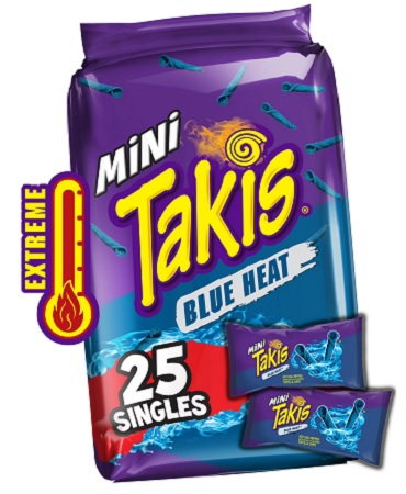 TAKIS MINI BLUE HEAT (1.23OZ) 25CT