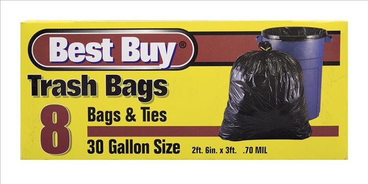 BEST BUY TRASH BAG 30GAL 8CT
