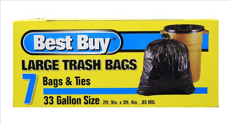 BEST BUY TRASH BAG 33GAL 7CT
