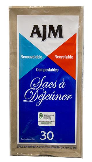 PAPER LUNCH BAG 40/30CT