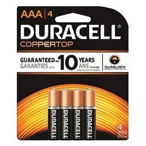 DURACELL USA PRODUCT 'AAA' 4PK 18CT(MSRP $7.69)