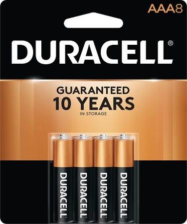 DURACELL .AAA -8PK    (MSRP $11.99)**AVAILABLE BY SPECIAL ORDER AND EMAIL ONLY, ALLOW 14 DAYS LEADTIME