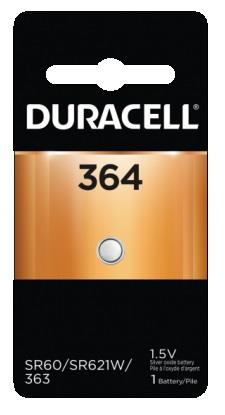 DURACELL WATCH BATTERY 364 1PK**AVAILABLE BY SPECIAL ORDER ONLY, ALLOW 14 DAYS LEADTIME**