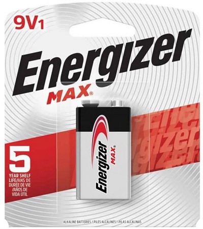 ENERGIZER MAX.  9V-1 -1PK**AVAILABLE BY SPECIAL ORDER AND EMAIL ONLY, ALLOW 14 DAYS LEADTIME**