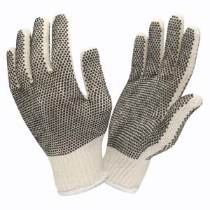 GLOVES STRING KNITPVC DOTS