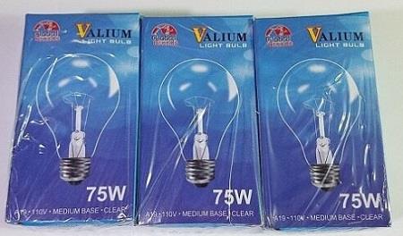 LIGHT BULBS 75WT CLEAR