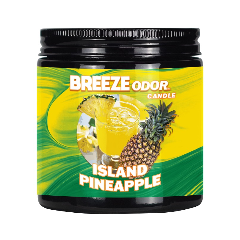 BREEZE ODOR CANDLE ISLAND PINEAPPLE13oz CANDLE