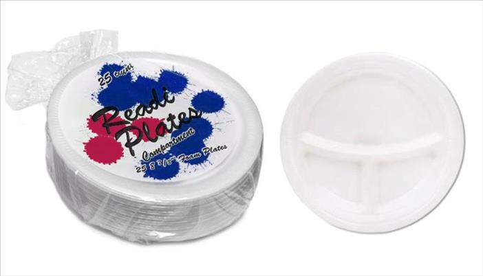 FOAM PLATES 3 COMP. 8 7/8
