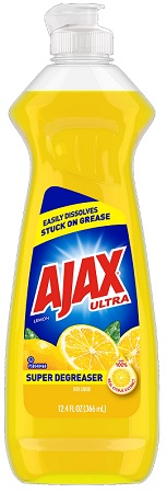 AJAX DISH LIQUID 12.4OZLEMON YELLOW