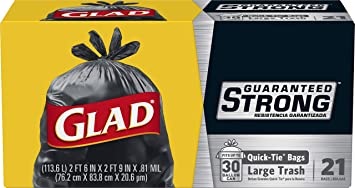 GLAD TRASH BAGS 30GAL9/21CT
