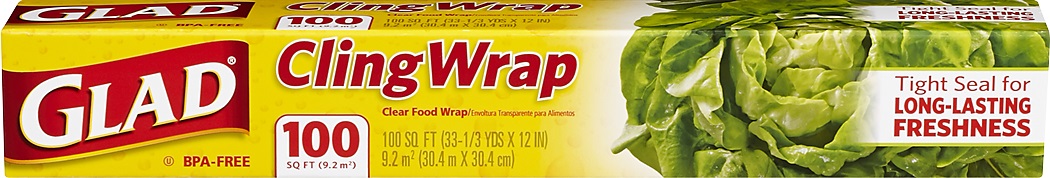 GLAD CLING WRAP 100FT
