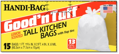 GOOD N TUFF LEMON KITCHEN BAG 13GAL 12/15CT