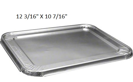 FOIL LID 1/2 SIZE 100CT(FITS 1/2 SIZE ROASTING PANS)