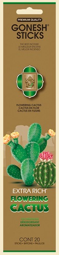 INCENSE GONESH 4CT/20 STICKSFLOWERING CACTUS