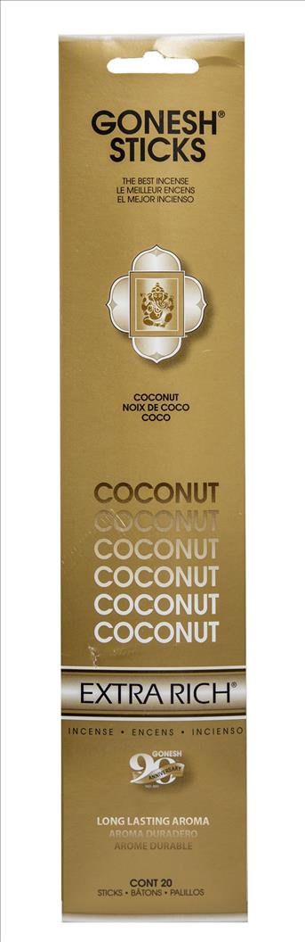 INCENSE GONESH 4CT/20 STICKSCOCONUT