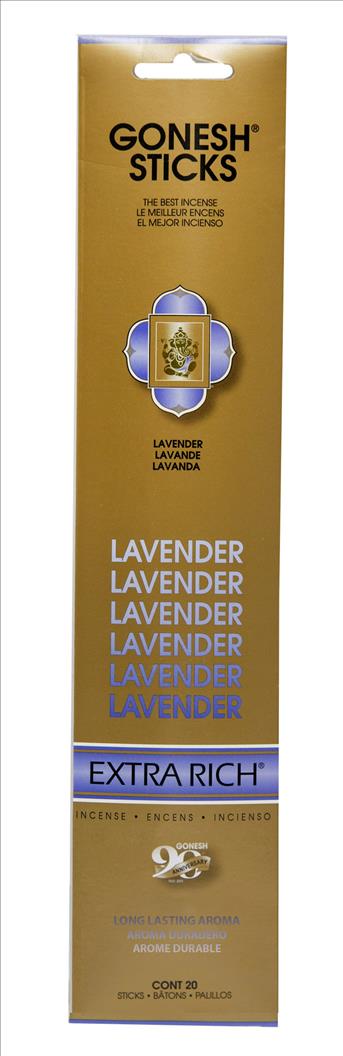 INCENSE GONESH 4CT/20 STICKSLAVENDER