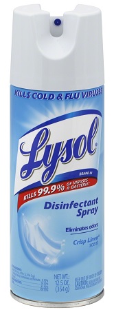 LYSOL DISINFECTANT SPRAY CRISP LINEN 12.5OZ