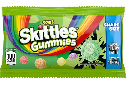 SKITTLES GUMMIES SOUR KING 3OZ