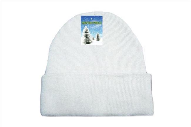 SKULL CAP WHITE 12CT