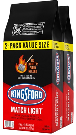 CHARCOAL MATCHLIGHT BRIQUETS 2/14LB VALUE PACK**AVAILABLE WHILE INVENTORY LASTS**
