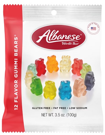 ALBANESE 12 FLAVOR GUMMI BEARS 3.5OZ PEG