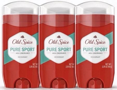 OLD SPICE DEODORANT PURE SPORT 2.25OZ 3PK**AVAILABLE 5/01/2026 PREBOOK NOW**
