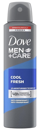 DOVE MEN+CARE DEODORANT SPRAY 150MLCOOL FRESH
