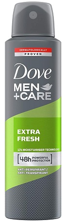 DOVE MEN+CARE DEODORANT SPRAY 150MLEXTRA FRESH