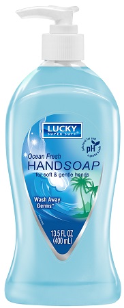 LUCKY LIQUID SOAP 13.5OZOCEAN FRESH