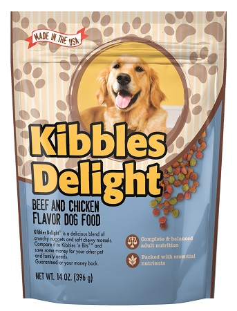 KIBBLES DELIGHT DOG FOOD 14OZ