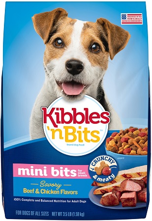 KIBBLES N' BITS MINI BITS DOG FOOD 3.5LB(BEEF & CHICKEN)