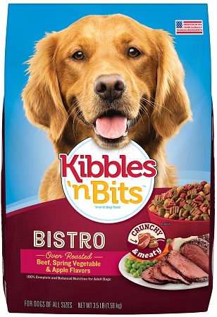 KIBBLES N' BITS BISTRO DOG FOOD 3.5LB(BEEF, SPRING VEG, APPLE)